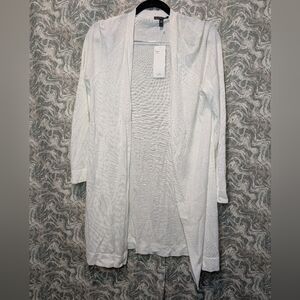 NWT Eileen Fisher Long Open Cardigan Size Small Petite